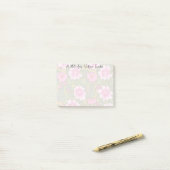 Stilrosa Blume Grüne Foliage Post-it Klebezettel (Auf Schreibtisch)