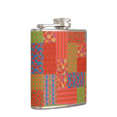 Stilscharlach Mohnflicken-Hip-Flask Flachmann (Rechts)