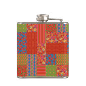 Stilscharlach Mohnflicken-Hip-Flask Flachmann (Rückseite)