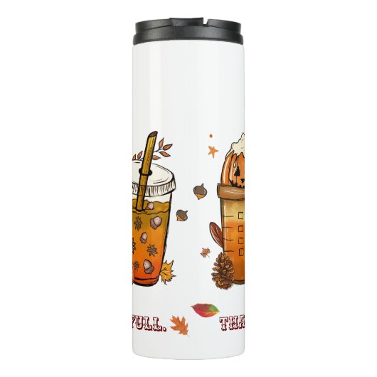 Stilschlampe, gemütlich mit diesem Erntedank Thermosbecher (Rückseite)