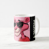 "Stilschlupf mit dem rosa Panther" Kaffeetasse (VorderseiteRechts)