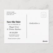 Stilschreiben Save the Date Postkarte (Rückseite)