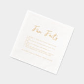 Stilschrift | Fun Facts Wedding Servietten Mit Folie (Links)