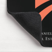 Stilsicher Einzigartiger Schwarzer Immobilienmakle Mousepad (Ecke)