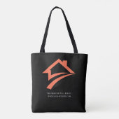 Stilsicher Einzigartiger Schwarzer Immobilienmakle Tasche (Rückseite)