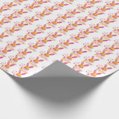 Stilsicher Farbige Süße Hase Frohe Ostern Geschenkpapier (Ecke)