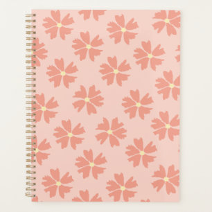 Stilsicher Rosa Florales Muster Pastellrosa Planer