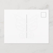Stilsichere Frau DIY-Mode-Färbung Moderne Kunst Postkarte (Rückseite)