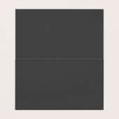 Stilsichere schwarze weiße moderne professionelle  visitenkarten (Innenseite Aufgefaltet)