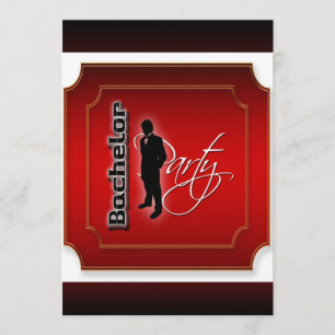 Stilsicherer Junggesellen-Abschied personalisieren Einladung