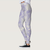 Stilsicheres blaues Pariser Toile-Design Leggings (Links)