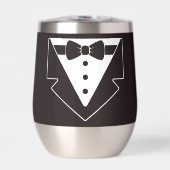 Stilsippe - Tuxedo Stemless Wine Tumbler (Vorderseite)