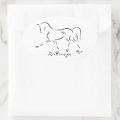 Stilsticker Ovaler Aufkleber (Tasche)