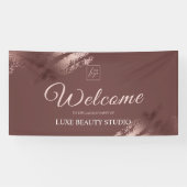 Stilsvolle Bronze-Willkommensparty zum Launch eine Banner (Horizontal)