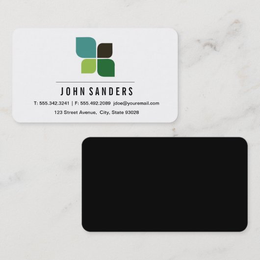 Stilsymbol Visitenkarte (Vorne/Hinten)