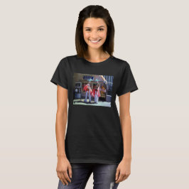 Stilt Dancers Women Black T - Shirt