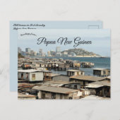 Stilt Houses in Port Moresby Papua Neue Guinea Postkarte (Vorne/Hinten)