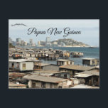 Stilt Houses in Port Moresby Papua Neue Guinea Postkarte<br><div class="desc">Auf dieser Postkarte befinden sich Pfahlhäuser in Port Moresby,  Papua Neuer Guinea. Foto Credit: Gail Hampshire,  2019. Genießen Sie Ihre neuen Stilt Häuser in Port Moresby Papua Neue Guinea Postkarte!</div>