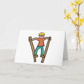 Stilt Walking Karte (Gelbe Blume)