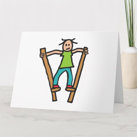 Stilt Walking Karte (Vorderseite)