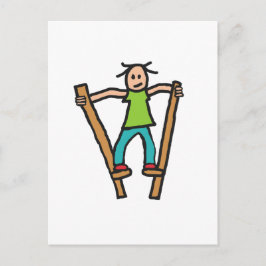 Stilt Walking Postkarte