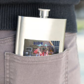 Stiltänzer aus Edelstahl Flachmann (Beispiel)