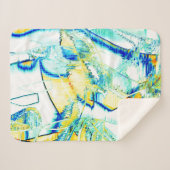 Stiltinte nein, Bild mit gelbem, zyanblauem Fleck Sherpadecke (Vorderseite (Horizontal))