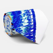 Stiltinte nein, Bild mit orangefarbenem, zyanblaue Krawatte (Gerollt)