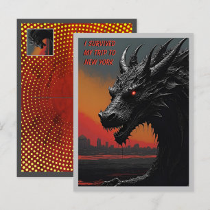 Stilumkehr: Personalisierte Noir Art Travel Postkarte