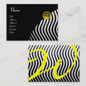 STILVEN MONOGRAM TOPAZ, schwarz-weiß Visitenkarte (Vorne/Hinten)