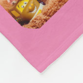 Stilvoll 24 Foto Collage Pink Fleecedecke (Ecke)