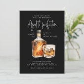 Stilvoll 40. Geburtstag Einladende Male - Whiskey Einladung (Stehend Vorderseite)
