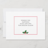 Stilvoll 4 Foto Frohe Weihnachten Karte (Rückseite)