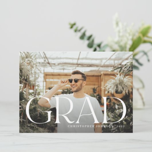 Stilvoll Abschluss Volles Foto Doppelseitig Ankündigung (Stehend Vorderseite)