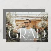 Stilvoll Abschluss Volles Foto Doppelseitig Ankündigung (Vorne/Hinten)