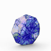 Stilvoll Abstrakt Art Blue und Lilac Fotoblock (Links)