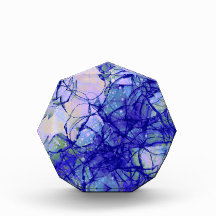 Stilvoll Abstrakt Art Blue und Lilac