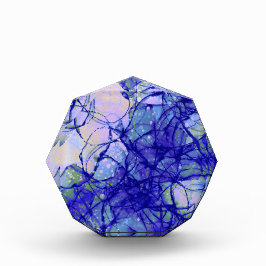 Stilvoll Abstrakt Art Blue und Lilac Fotoblock