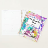 Stilvoll Abstrakt Bokeh My Happy Days Monogram Planer (Anzeige)