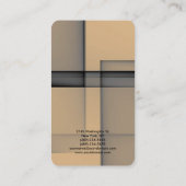 Stilvoll Abstrakt Moderner Schlichter Beruflicher Visitenkarte (Rückseite)