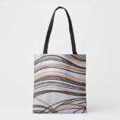Stilvoll abstrakte Fließline Art Chic Herbst Tasche (Vorderseite)