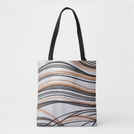 Stilvoll abstrakte Fließline Art Chic Herbst Tasche