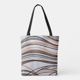 Stilvoll abstrakte Fließline Art Chic Herbst Tasche