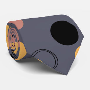 Stilvoll abstrakte, schwarz-gelbe Muster - Männer Krawatte