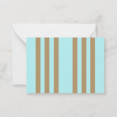 Stilvoll Abstraktes Gold & Aquamarin Orb Mitteilungskarte (Rückseite)