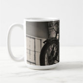 Stilvoll alter Motorrad-Motorradfahrer Kaffeetasse (Links)