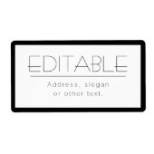 Stilvoll änderbarer Text mit/ohne Grenzen (Vorne)