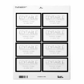 Stilvoll änderbarer Text mit/ohne Grenzen (Vorne)