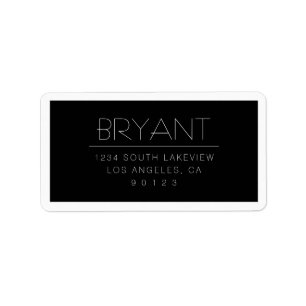 Stilvoll änderbarer Text mit/ohne Grenzen Adressaufkleber