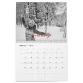 Stilvoll anpassbarer Retro Foto Kalender. Kalender (Feb 2026)